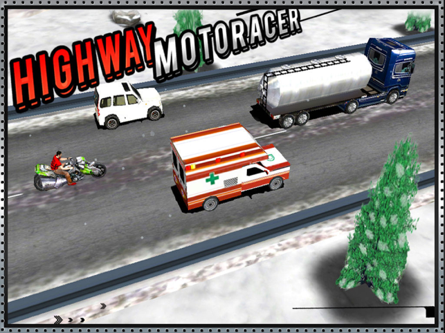 ‎Highway Bike Racer : 3D Racing Screenshot
