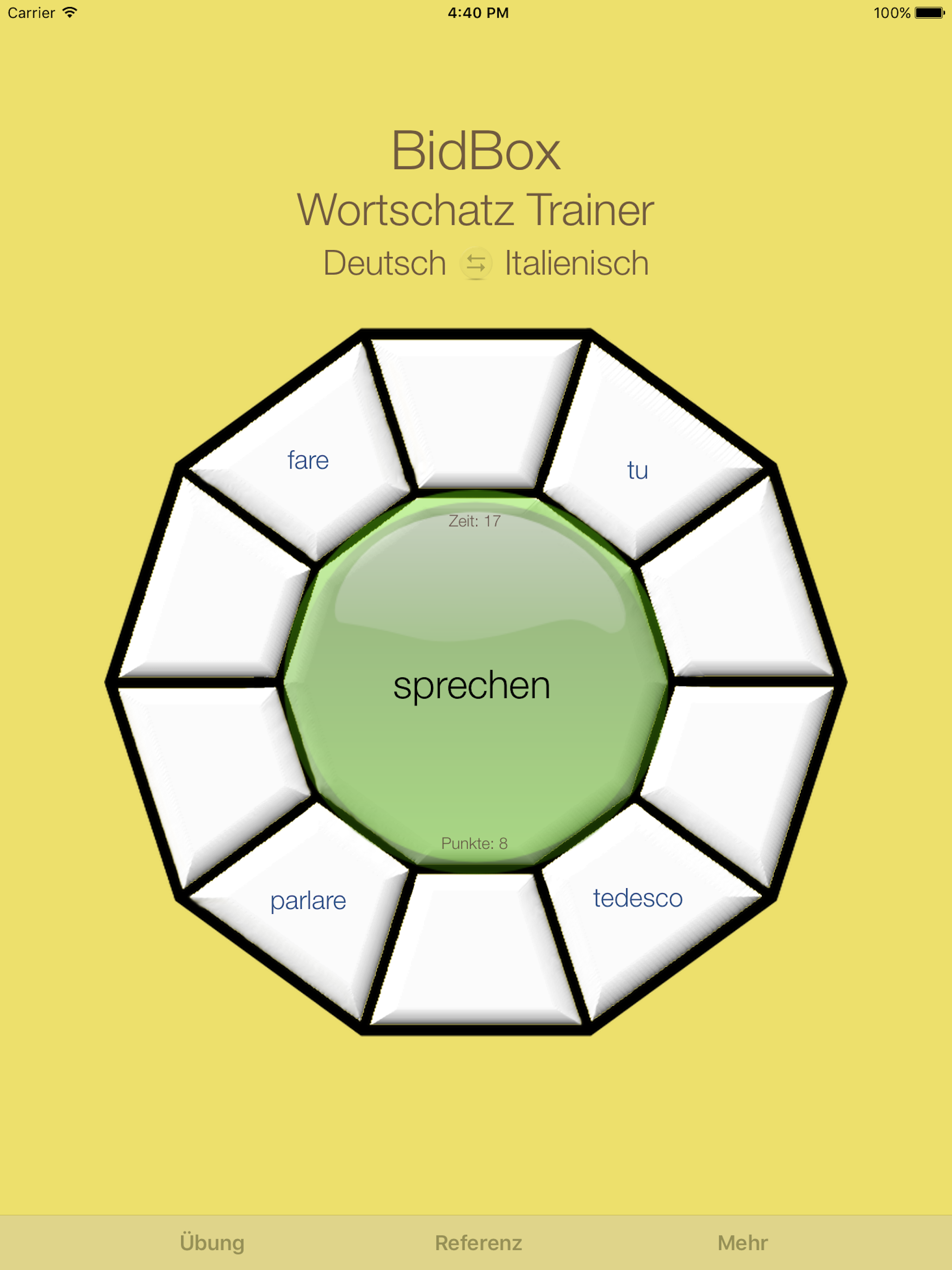 Vocabulary Trainer: German - Italian