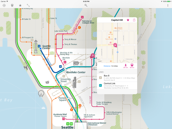 Screenshot #5 pour Seattle Rail Map Lite