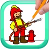 Fireman Hero Game Coloring Book Version