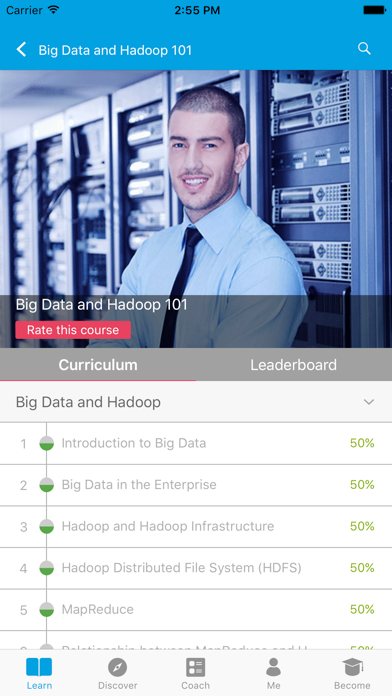 Learn Big Data and Hadoop iPhone screenshot 1 - Education app
