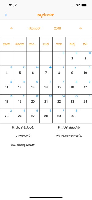 Kannada Calendar (2018-19)(圖2)-速報App