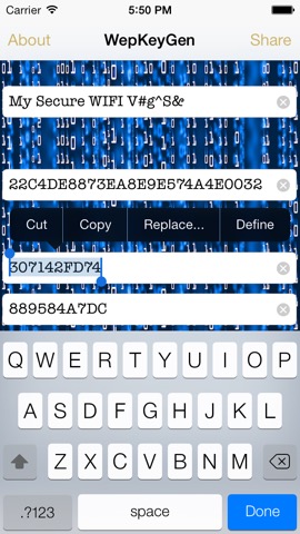 WEP keys for WiFi Passwordsのおすすめ画像4