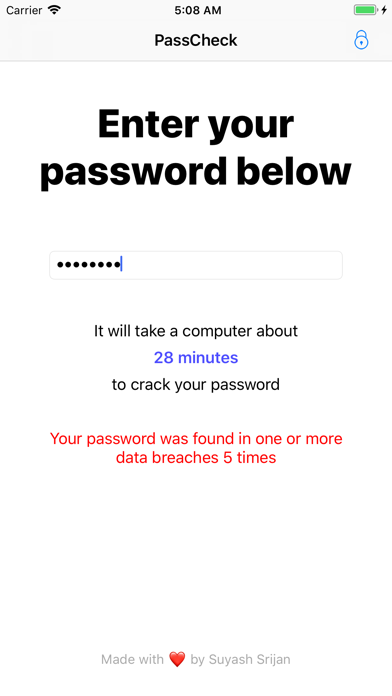 Screenshot #1 pour PassCheck
