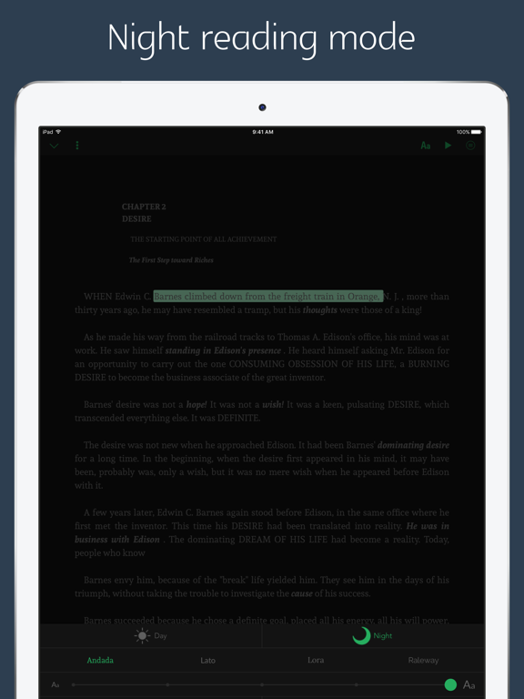 Think and grow rich - original iPad screenshot