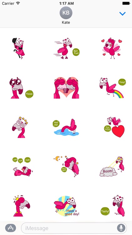 Flamingo Emoji Sticker