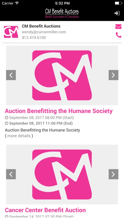 CM Benefit Auctions