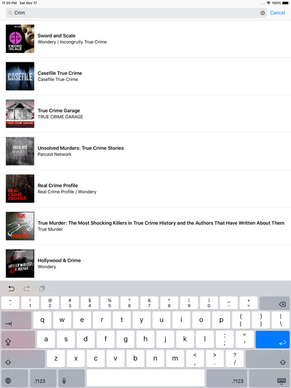 CRIMU podcast iPad screenshot 6 - Lifestyle app