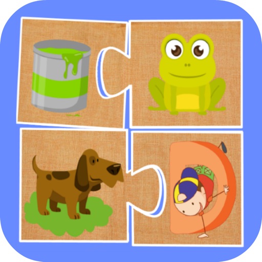 Puzzle Match & Flash cards Icon