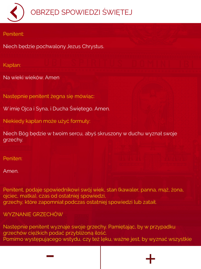 Rachunek Sumienia †