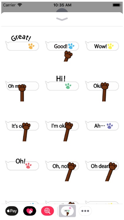 Animal hand 2 Stickers