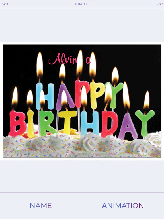 My Name GIF Animation Maker iPad screenshot 4 - Photo & Video app
