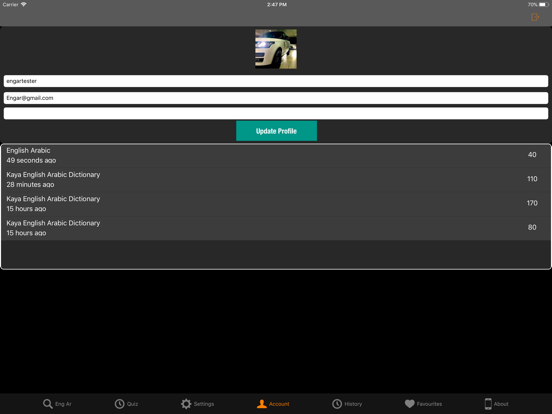 Kaya English Arabic Dictionary iPad screenshot 5 - Reference app