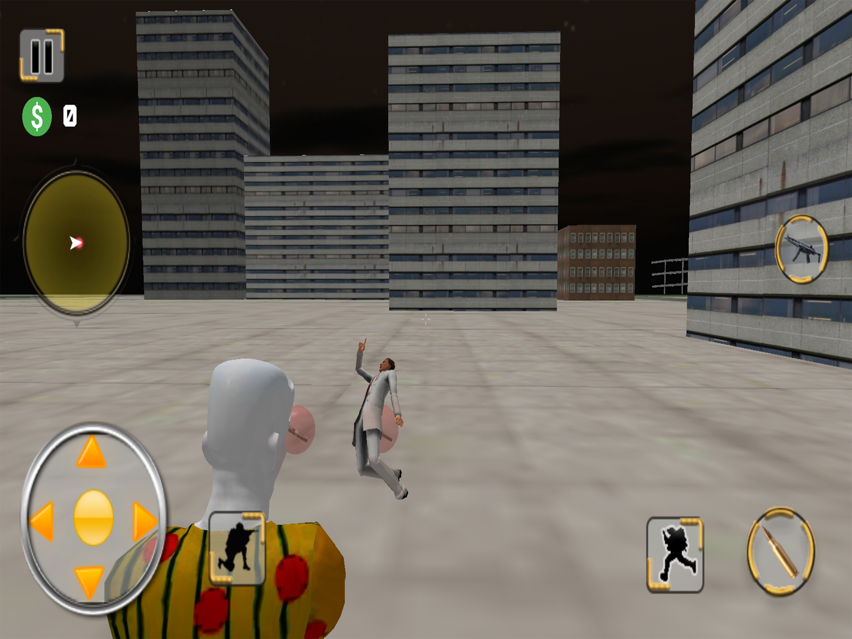 Scary Clown Crime Gang Attack