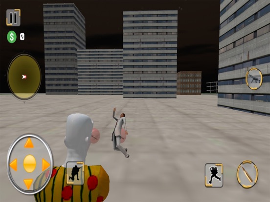 Scary Clown Crime Gang Attack iPad screenshot