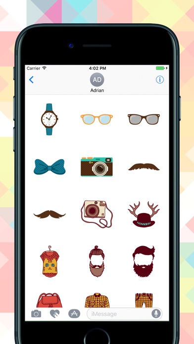 Hipster Stylish  Stickers screenshot 4