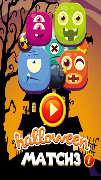 Halloween monster match3 drop screenshot