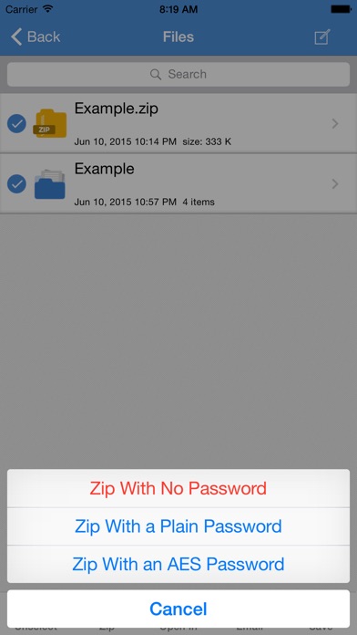 iZip Pro - Zip 圧縮、解凍の... screenshot1