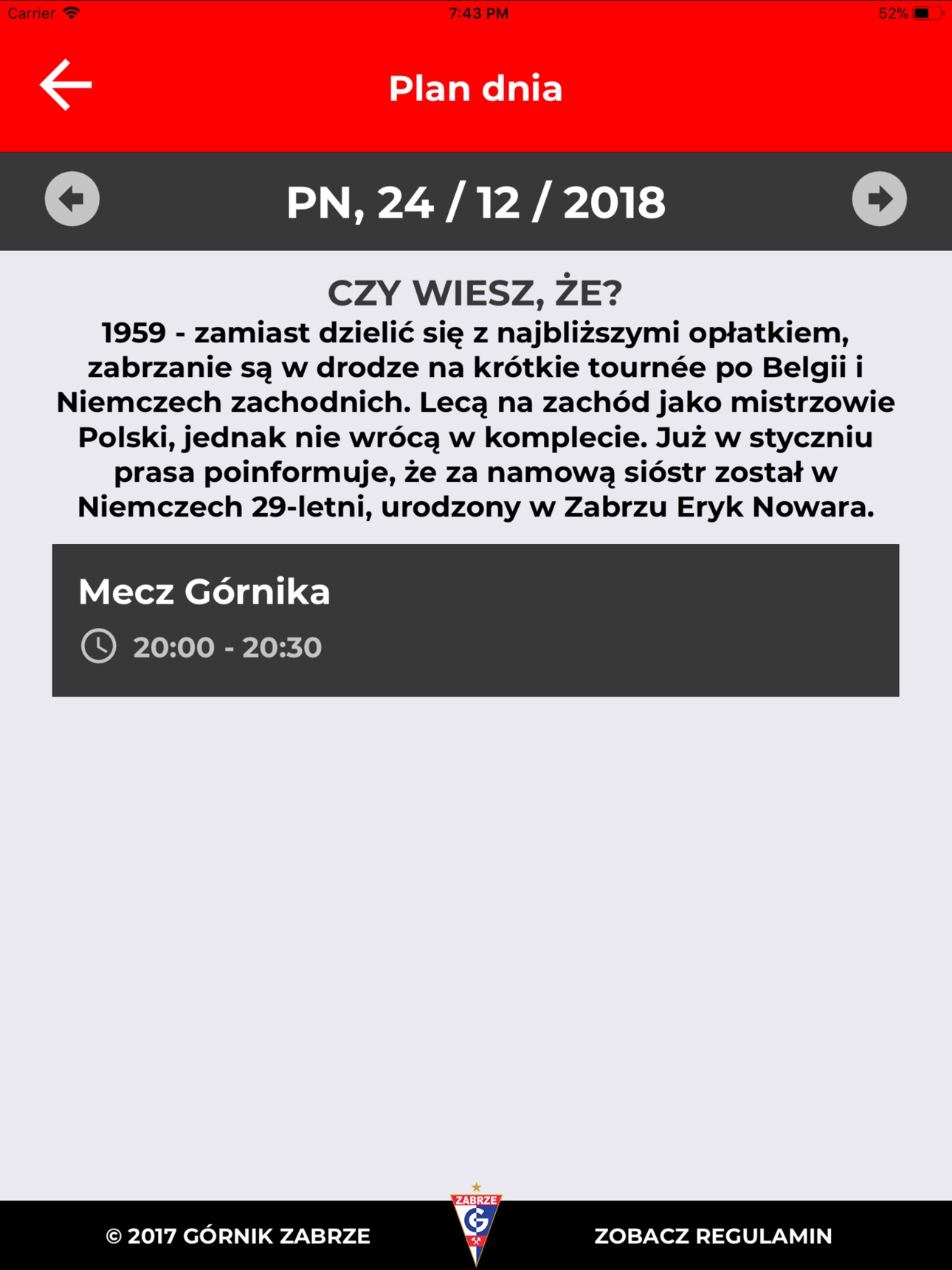 Screenshot 7 of Kalendarz Górnika Zabrze