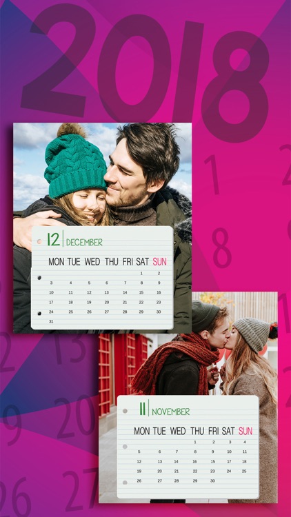 New Year Photo Calendar 2018 screenshot-4