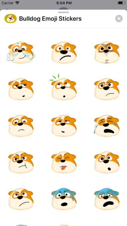 Bulldog Emoji Stickers