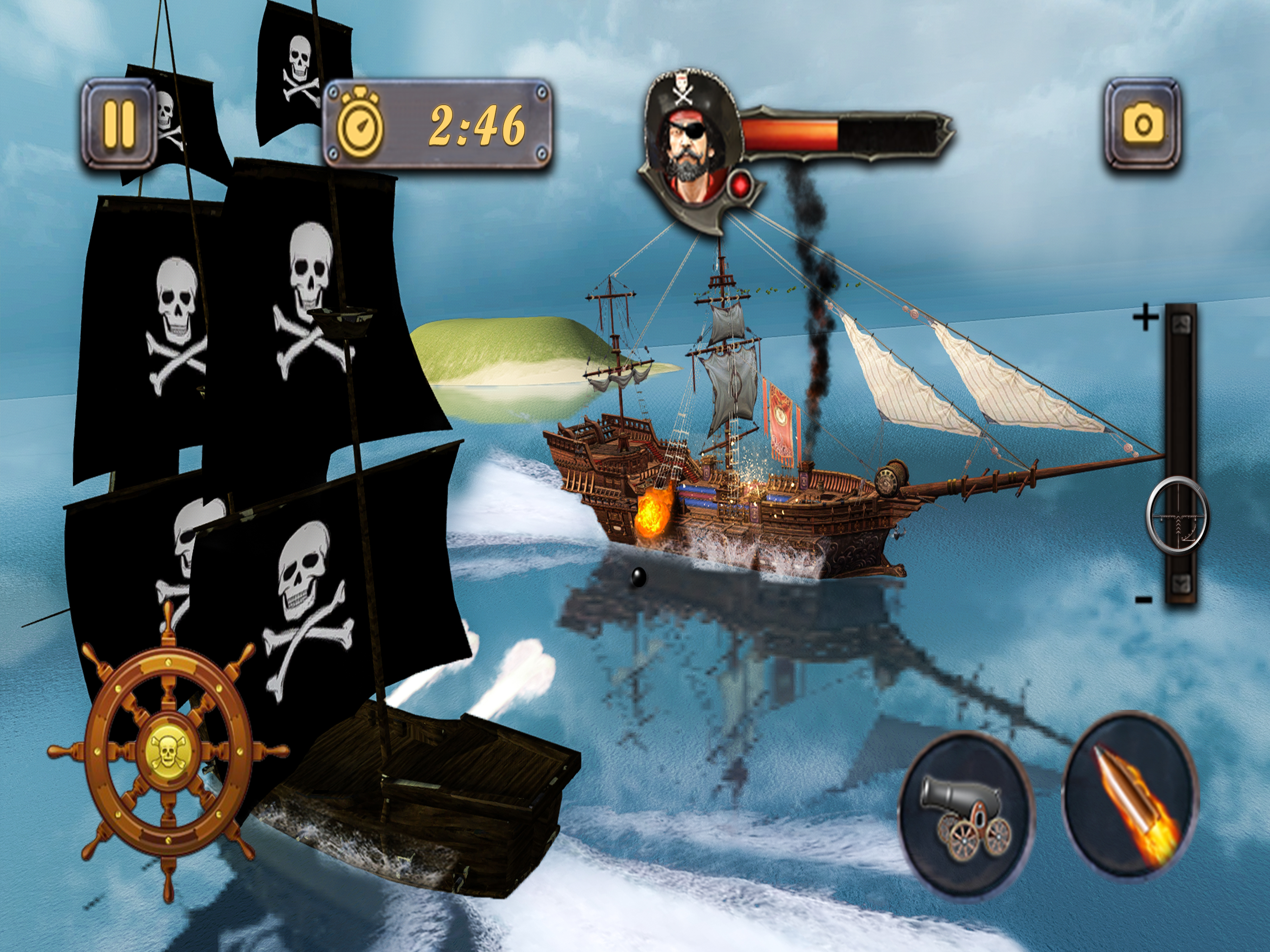 Pirate Ship Sea Battle 3D screenshot 7