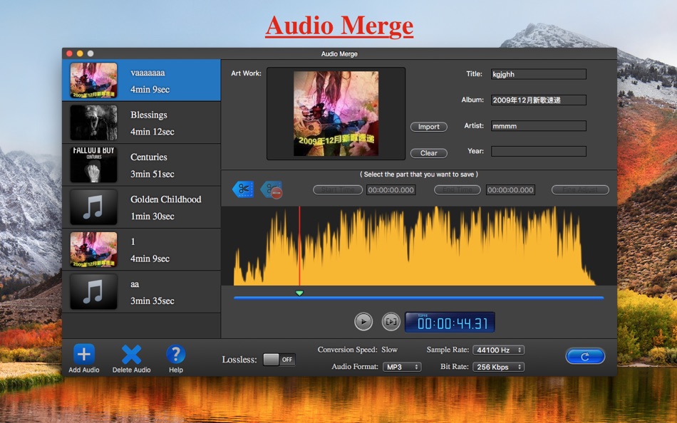#4. Audio Trim Split-Audio Editor (macOS) 由: 桂平 彭