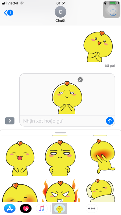 Animated Chicken Emoji Sticker screenshot 3