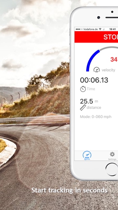 SpeedBox Performance Tracking Screenshot