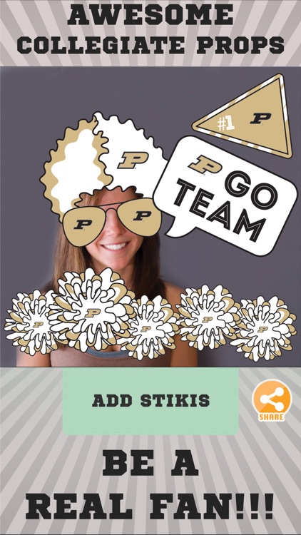 Purdue Boilermakers Selfie Stickers