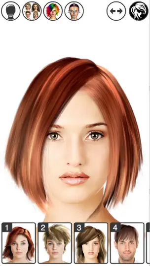 Capture d'écran de Hairstyle Magic Mirror Lite sur iPhone 1