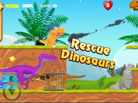 Screenshot #6 pour Dino courir 4 dinosaure Jeu