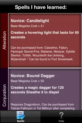 Game screenshot Spells in Skyrim ® mod apk