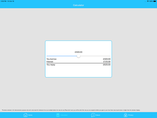 Mr Payday Loans UK iPad screenshot 4 - Finance app