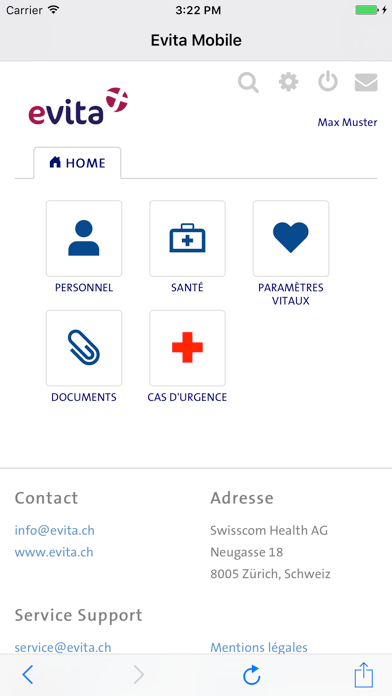 Screenshot #2 pour Dossier de santé Evita