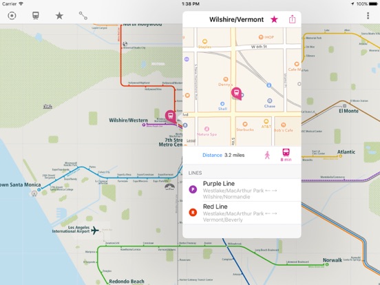 Screenshot #5 pour Los Angeles Rail Map Lite