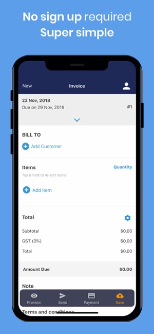 Simple Invoice Template Maker(圖2)-速報App
