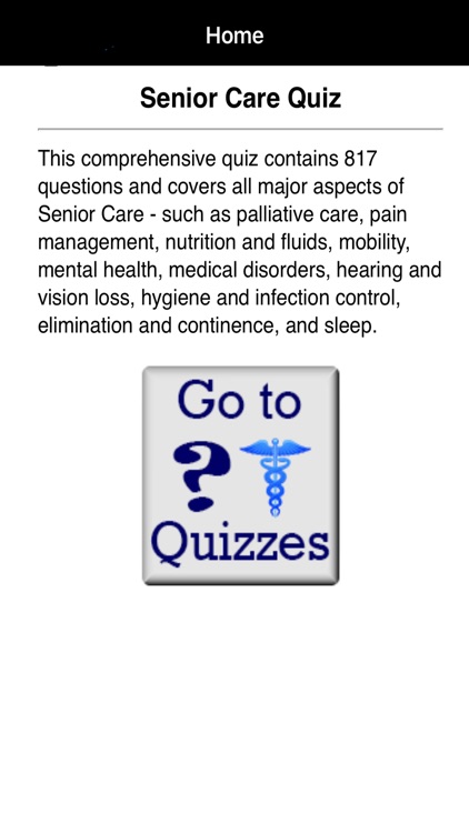 Learning Senior Care Quiz