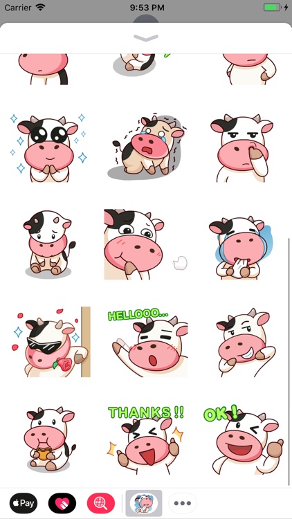 Happy Milk Cow Stickers Pack