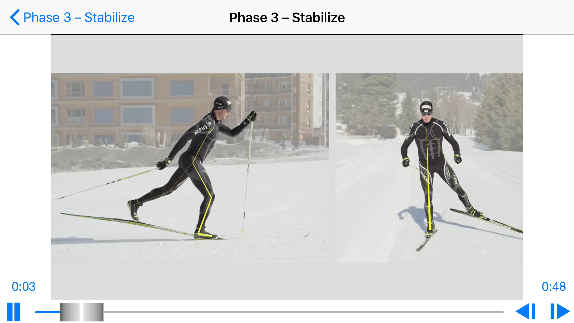Cross-country skiing technique screenshot 4