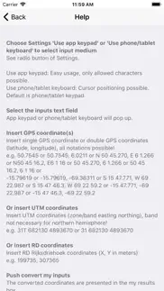 utm rd gps coords converter iphone screenshot 3