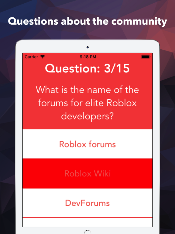 The Quiz For Roblox App Price Drops - roblox names quiz
