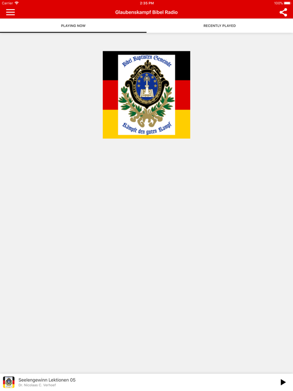 Screenshot #5 pour Glaubens Kampf Bibel Radio