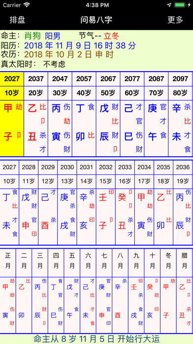 问易八字--专业大师级排盘のおすすめ画像2