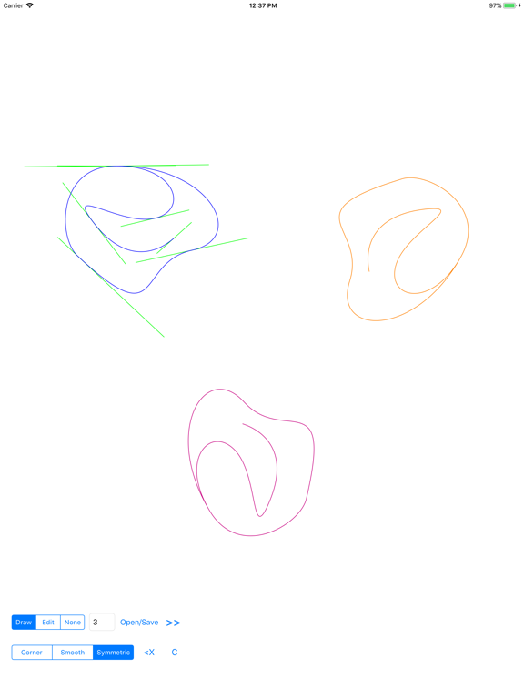 KaleidoCurve iPad screenshot 2 - Entertainment app