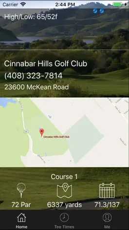 Game screenshot Cinnabar Hills Golf Tee Times apk