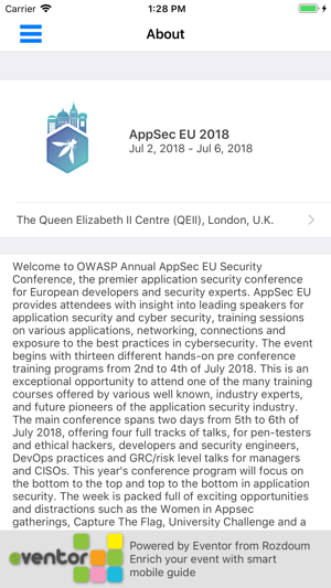 AppSec EU 2018(圖1)-速報App