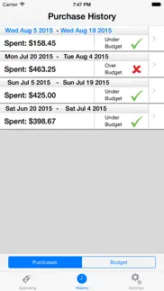 my weekly budget+ (mywb+) iphone screenshot 3