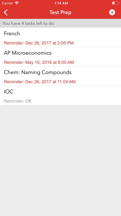 Agenda For Your Reminders