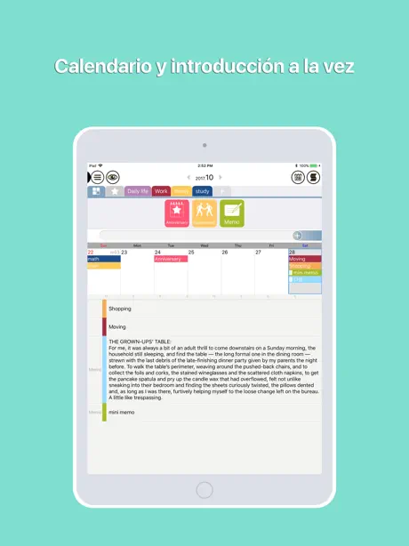 Buen Calendario - itinerario